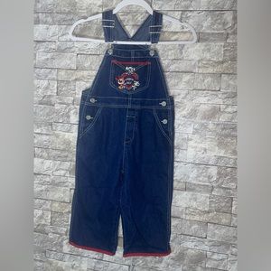 Vintage Y2K Cartoon Network Powerpuff Girls Denim Girls Overalls Small (6/6X)